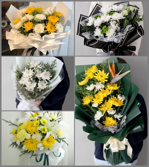 江苏泰州兴化市开发区向阳村白事花束代送